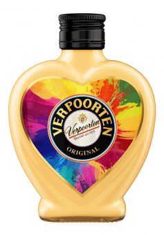 0,2 L Herzflasche VERPOORTEN ORIGINAL Eierlikör 20 %vol "Motiv Rainbow" 